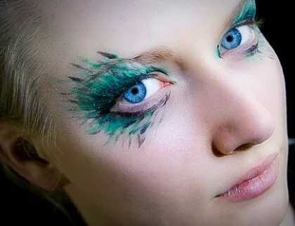 Black green exotic makeup ideas