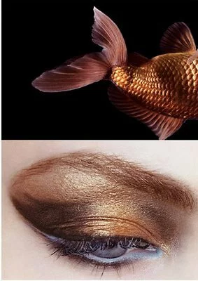 gold fish makeup
