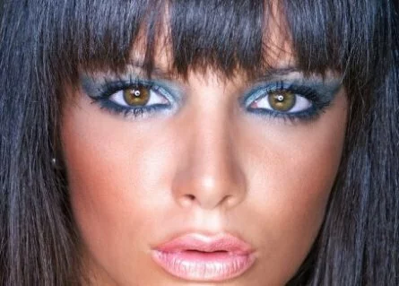 dramatic blue makeup ideas 2012