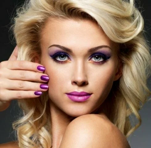 smokey purple makeup ideas 2014