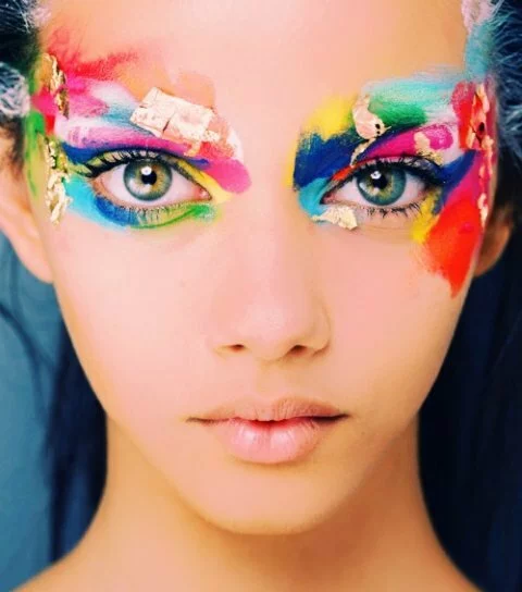 creative colorful makeup style 2014