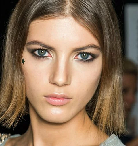 black eyeliner spring makeup 2015 Tommy Hilfiger