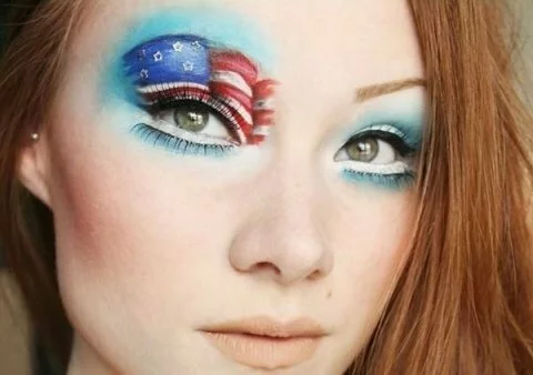 dramatic 4th of july makeup art 2015